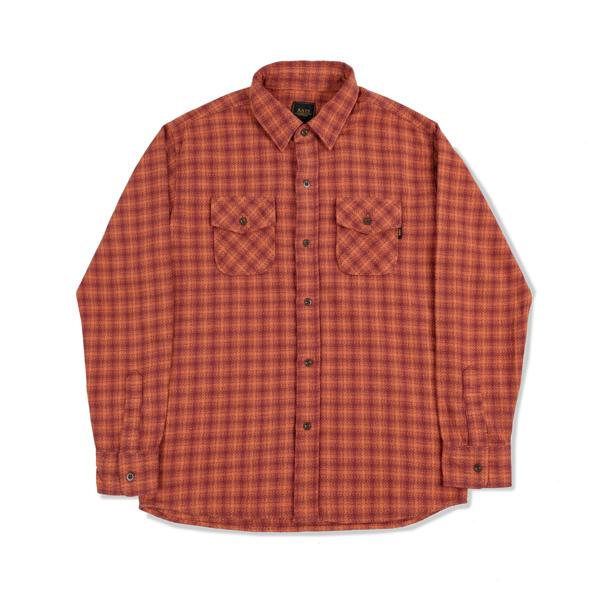 RATS Amundsen Check Shirt in Burgundy | Sonder Supplies