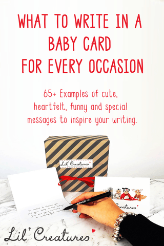 Message for new baby card