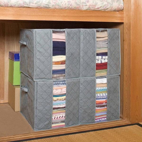 Flash Sale 115l Bamboo Charcoal Folding Clothes Quilt Storage Bags