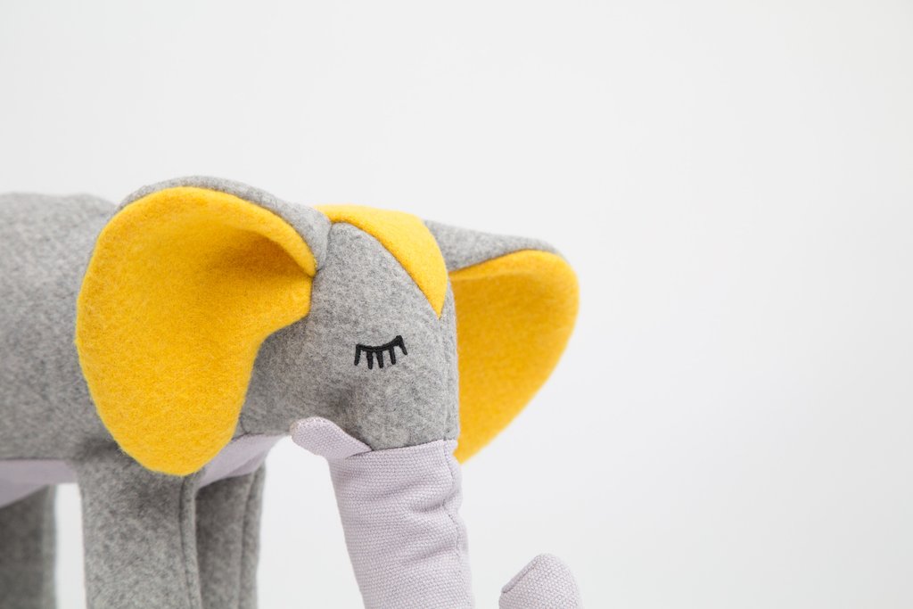 yellow elephant plush