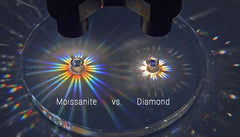 moissanite vs diamond brilliance