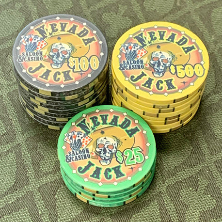 Nevada Jack Skulls poker chips