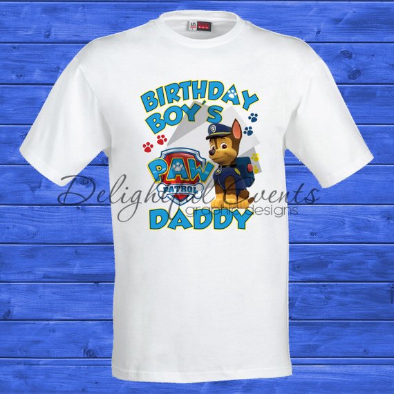 Paw Patrol Birthday T-Shirts (Design Only Prints) – Delightful Events Co