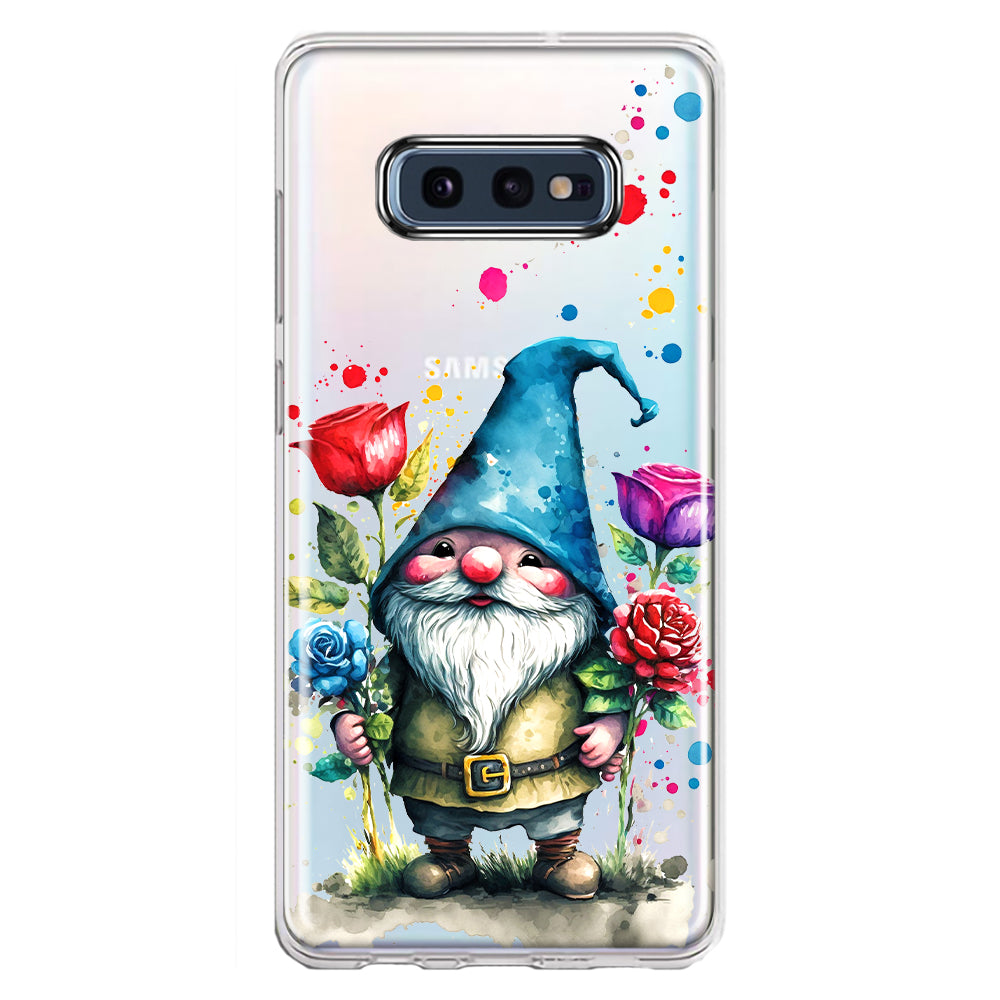 Gnome Red Purple Blue Roses Garden Galaxy S10e Case Protect Your Phone in Style – CellCasesUSA