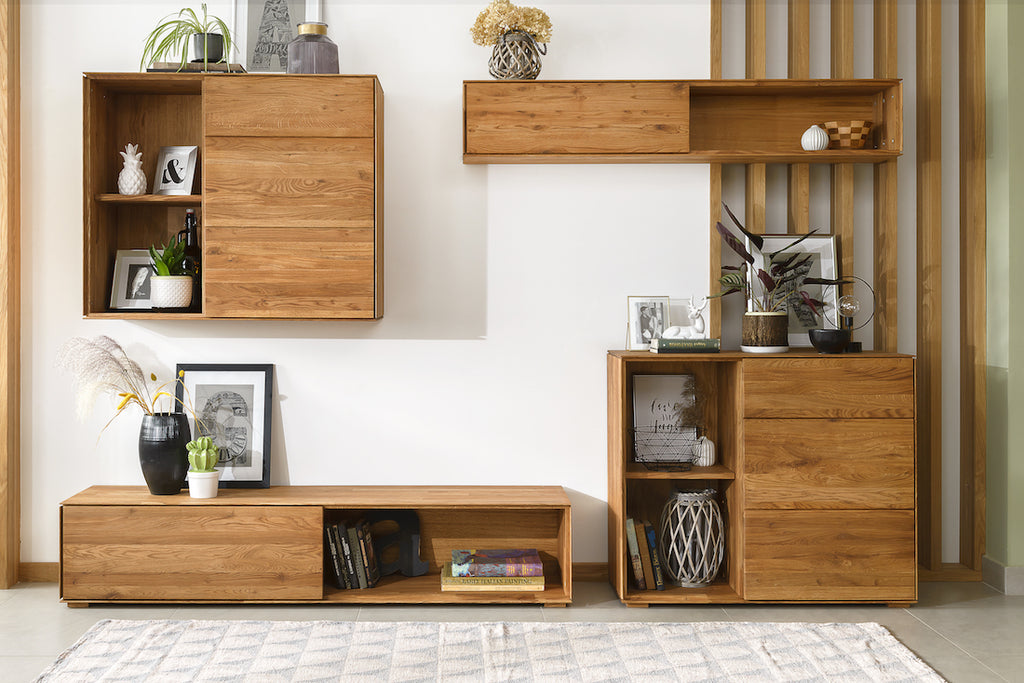 Nueva Colección Combo: de muebles de madera suspendidos