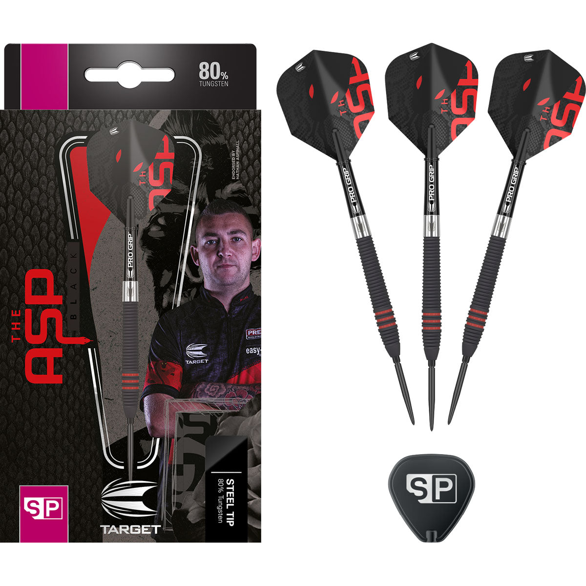 Nathan Aspinall Black Point Steel Tip by Target – Double Top Darts