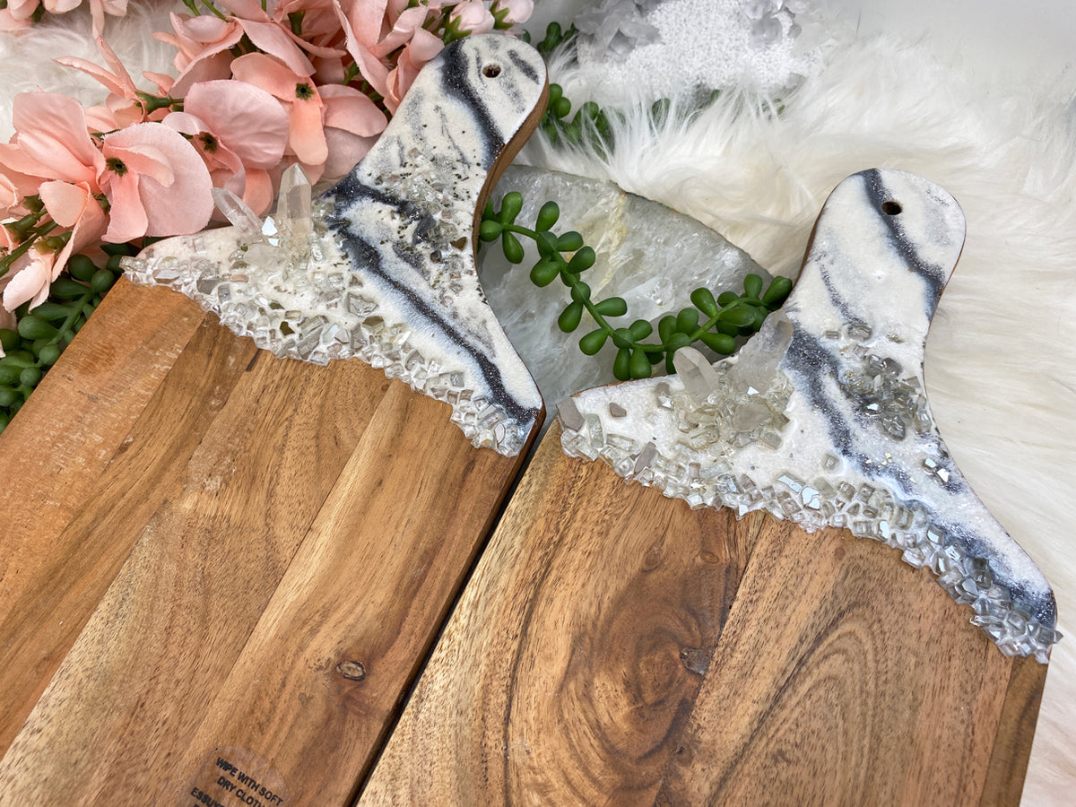Crystal and Glitter Chic Charcuterie Boards