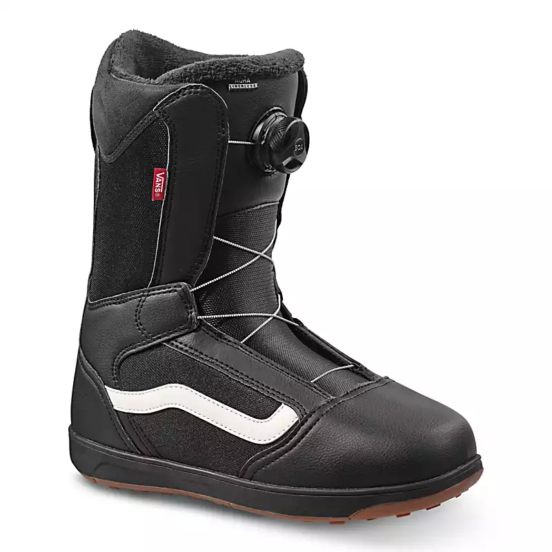 Vans Snowboard Boots: Aura Linerless - Black/Gum 2023 Trix Boardshop