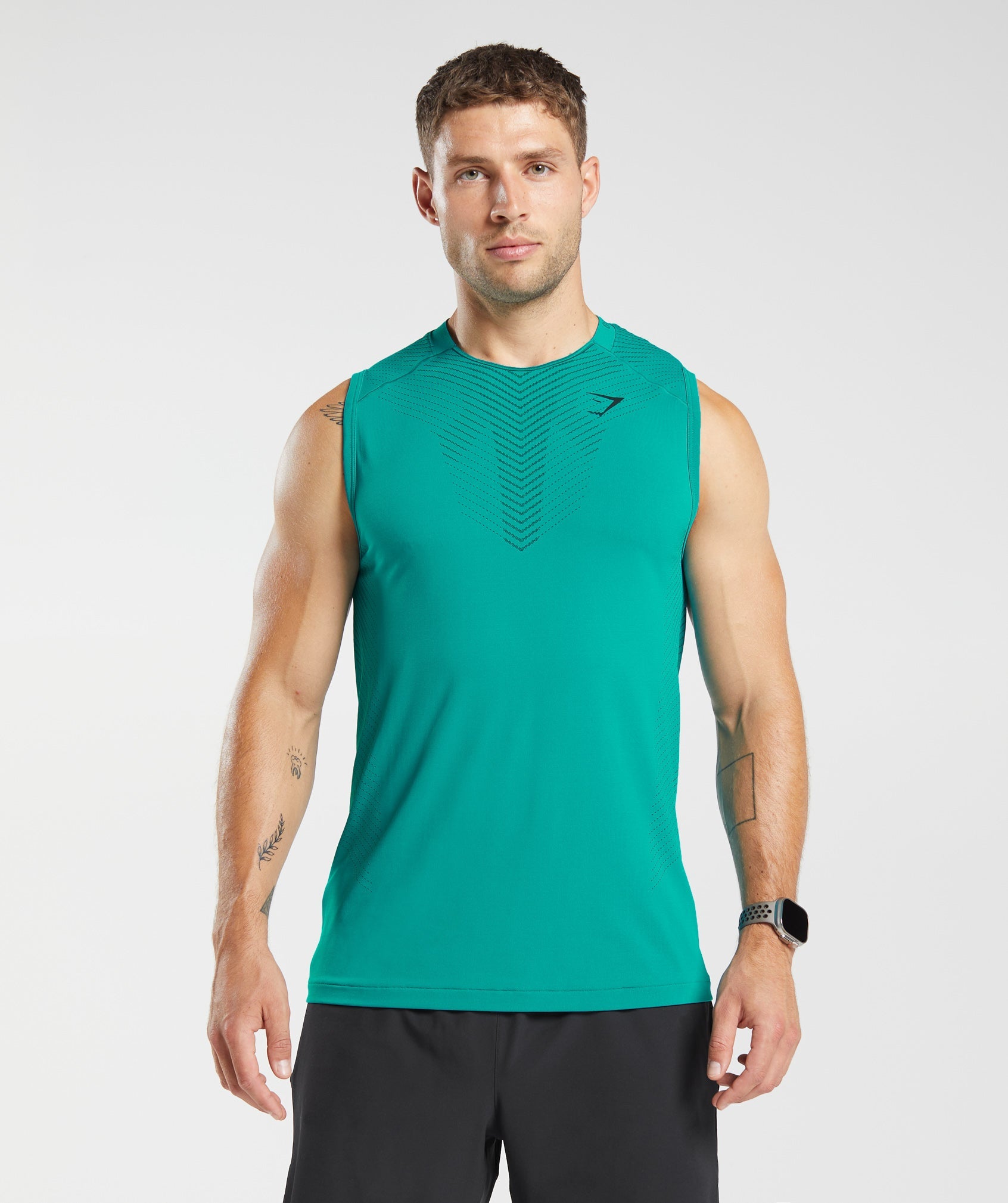 Gymshark Apex Seamless Tank - Seafoam Blue/Darkest Teal