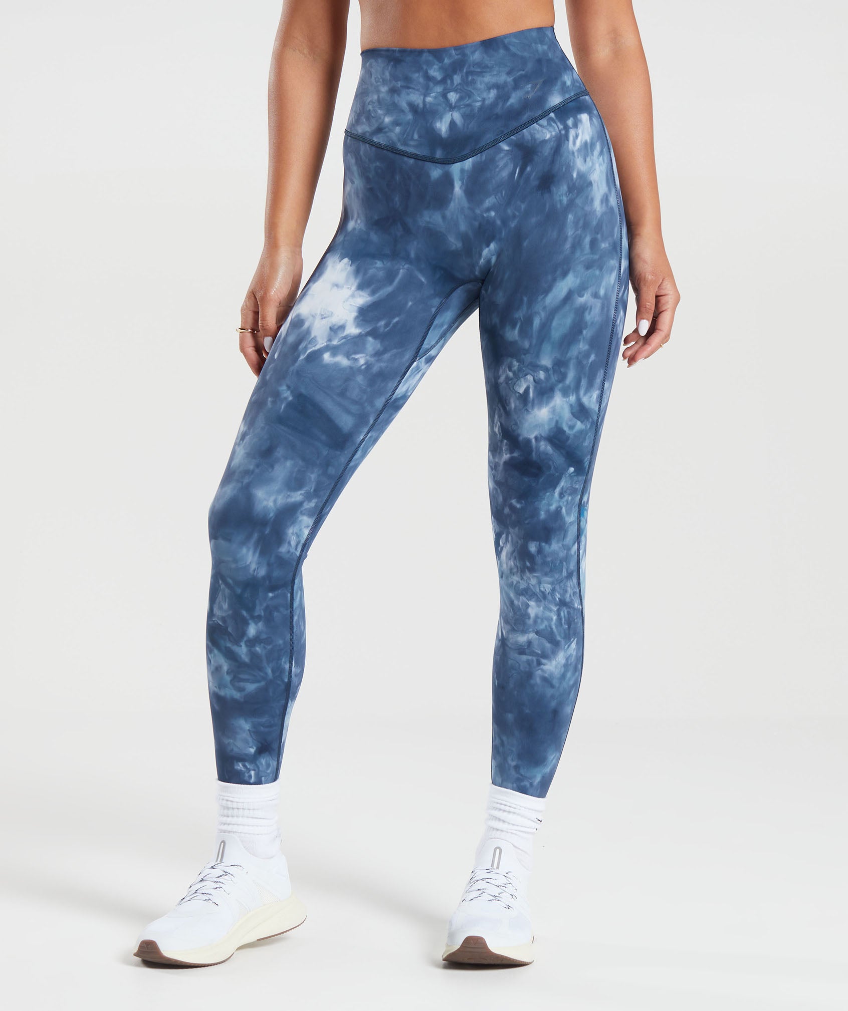 Gymshark Elevate Leggings - Lakeside Blue Spray Dye