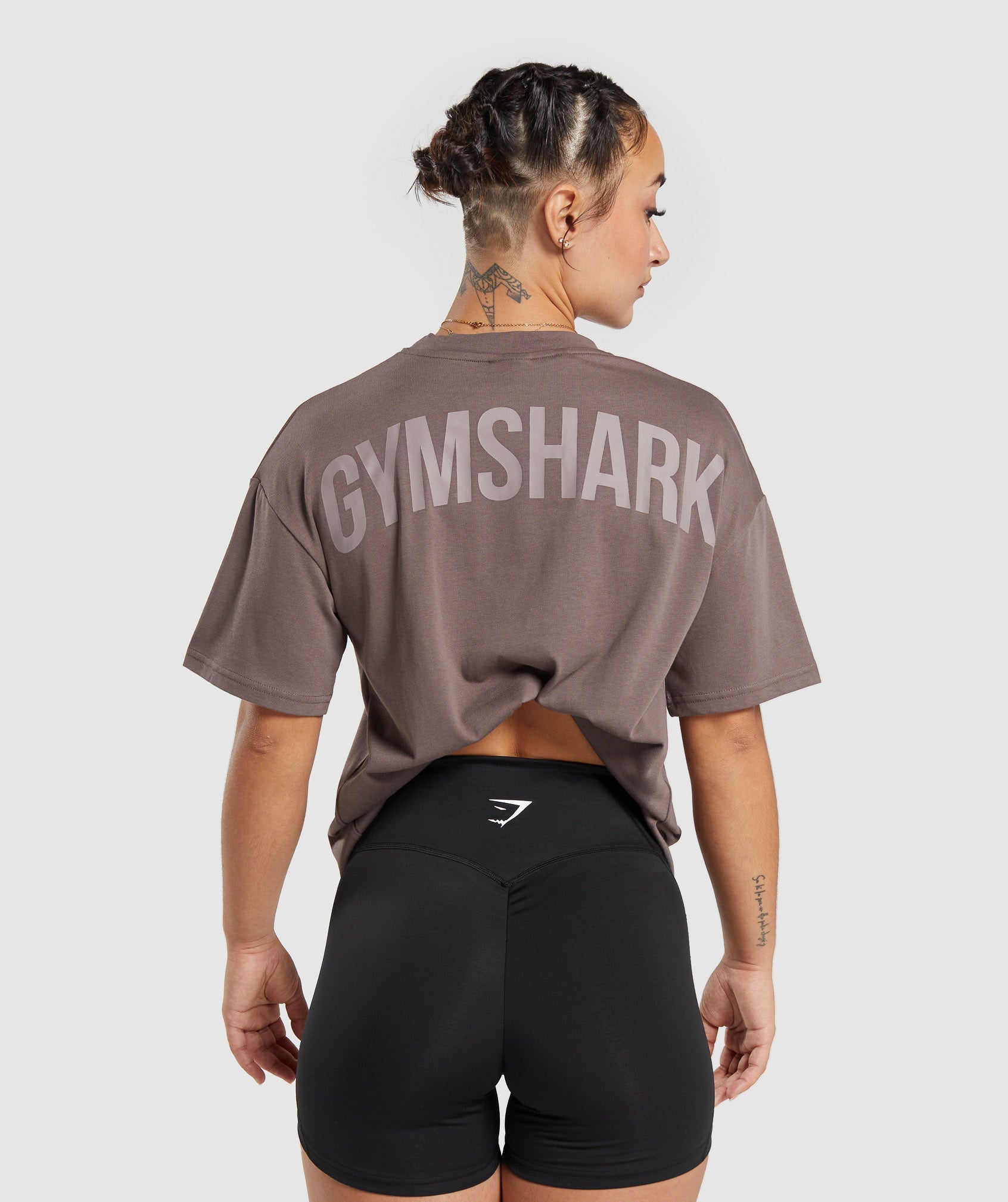 Gymshark GS Power Oversized T-Shirt - Walnut Mauve