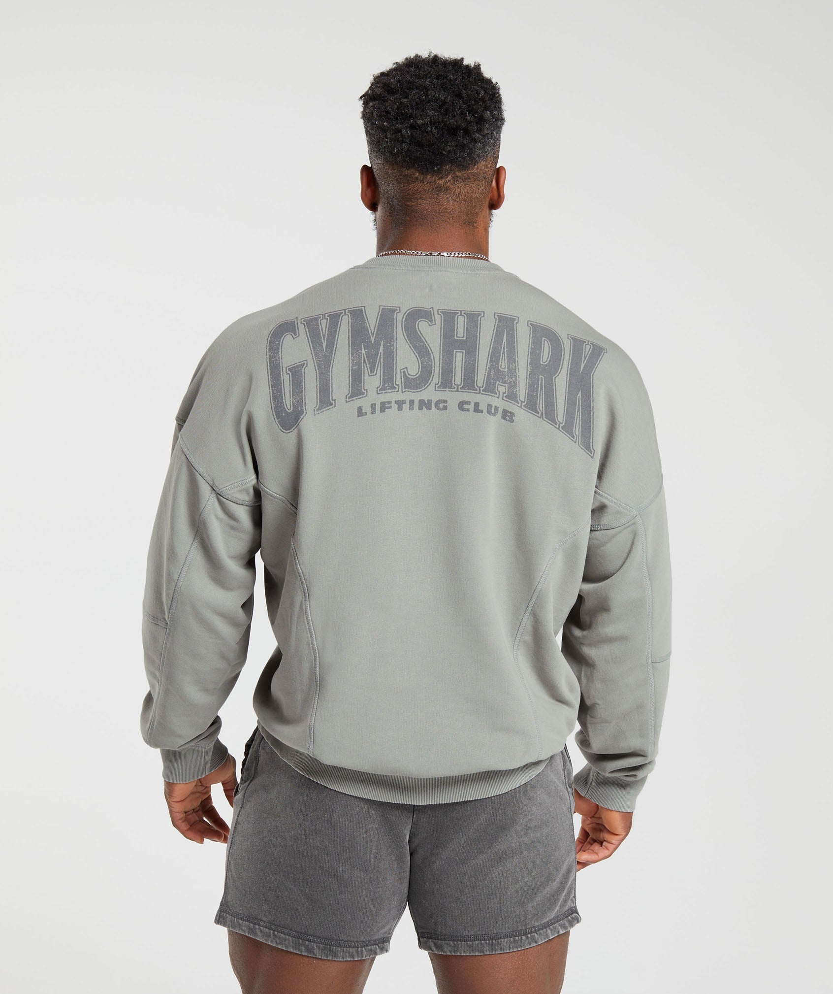 Gymshark Heritage Washed Crew - Smokey Grey