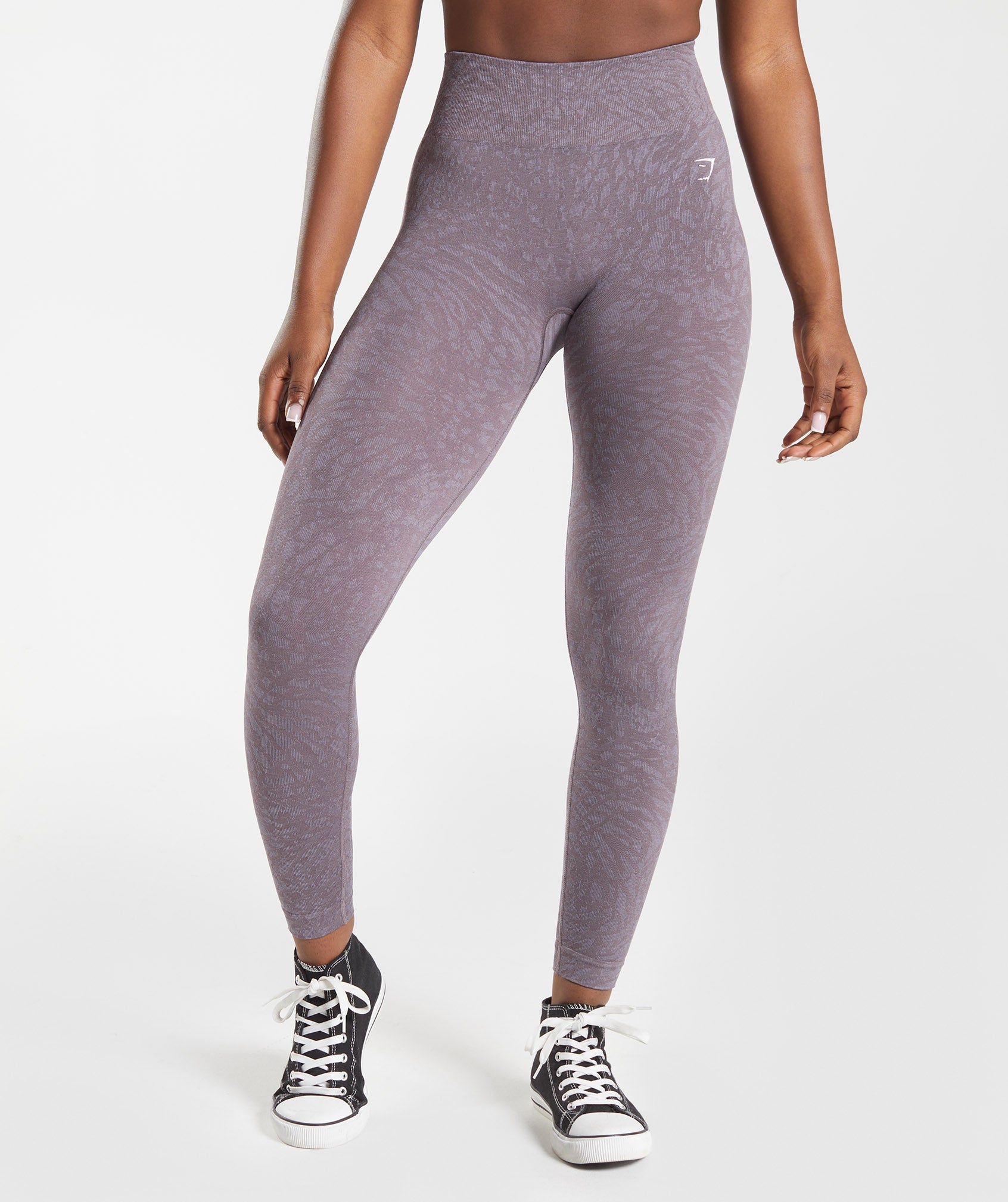 Gymshark, Pants & Jumpsuits, Gymshark Fit Seamless Leggings In Slate  Lavenderlilac Grey Size S