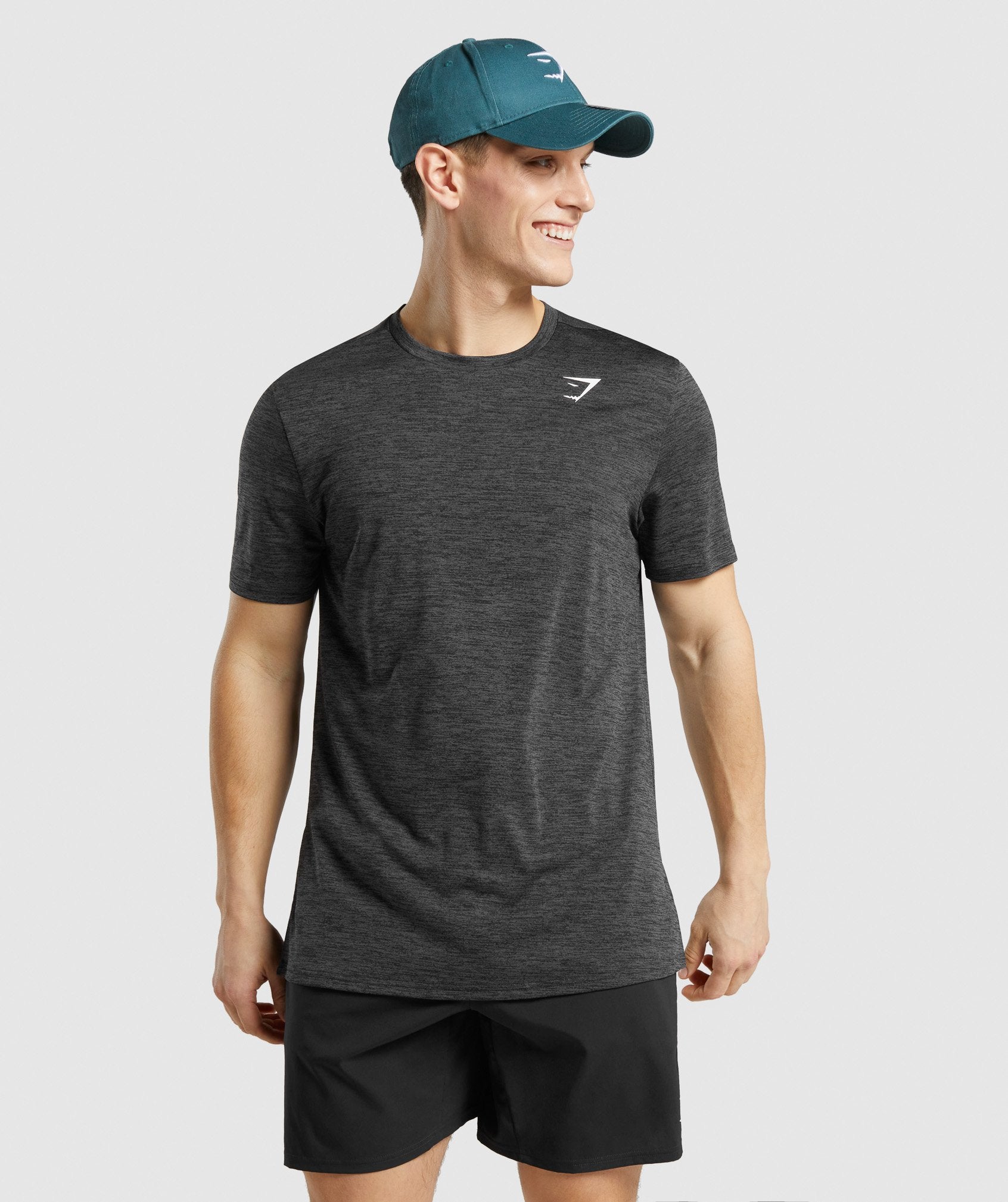 Gymshark Arrival Marl T-Shirt - Silhouette Grey/Light Grey Marl