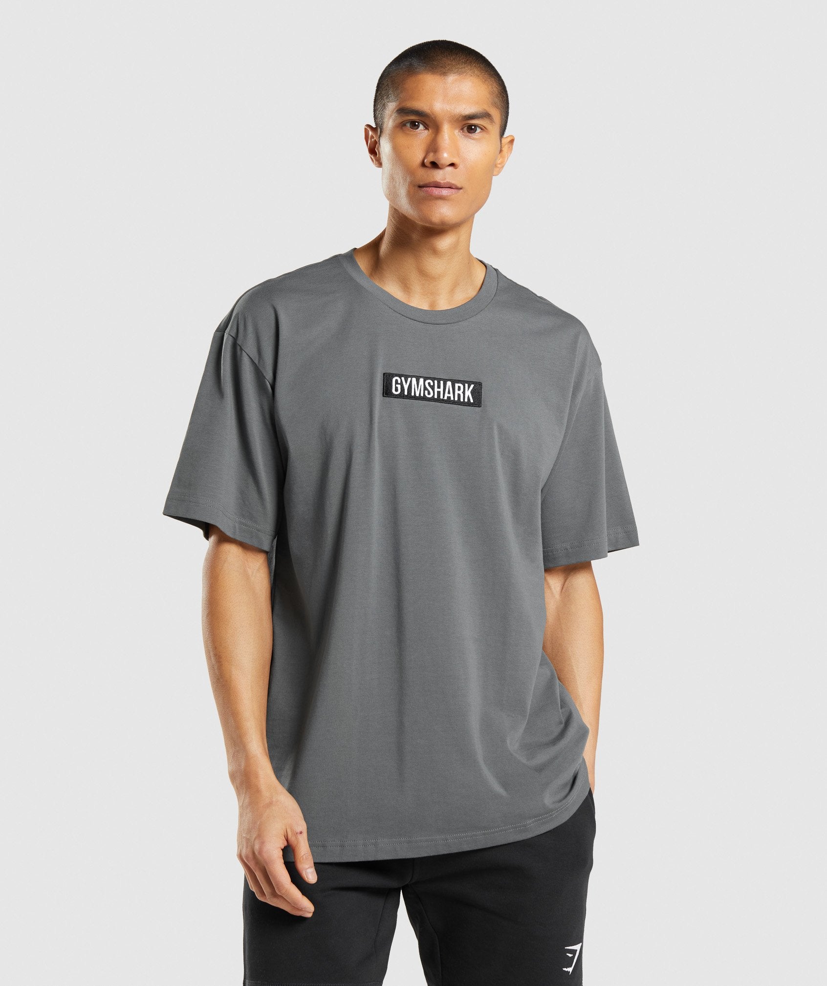 Gymshark Essential Oversized T-Shirt - Charcoal Marl