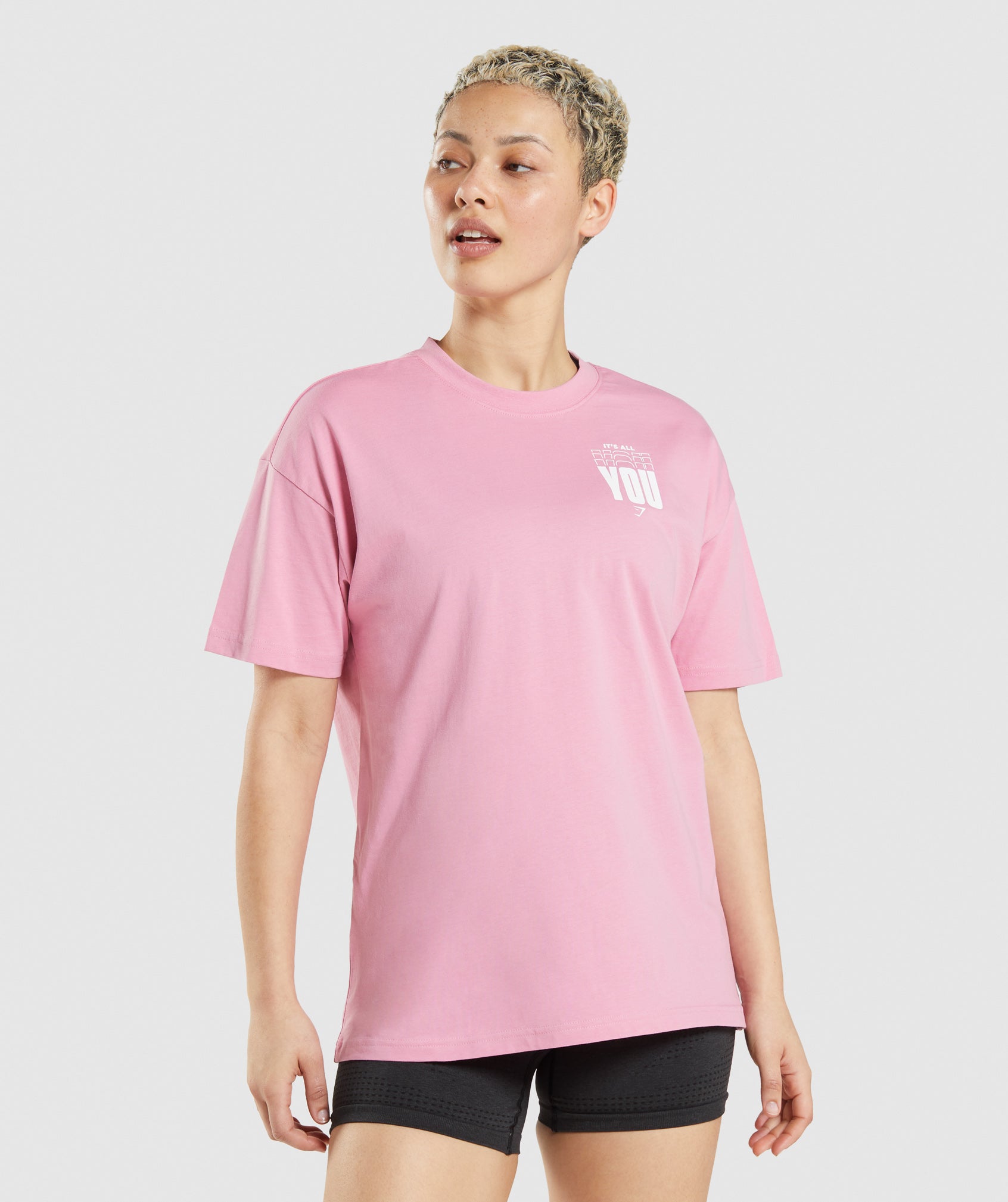 Gymshark Sorbet Pink Long Sleeve T-Shirt - Tracy Kiss