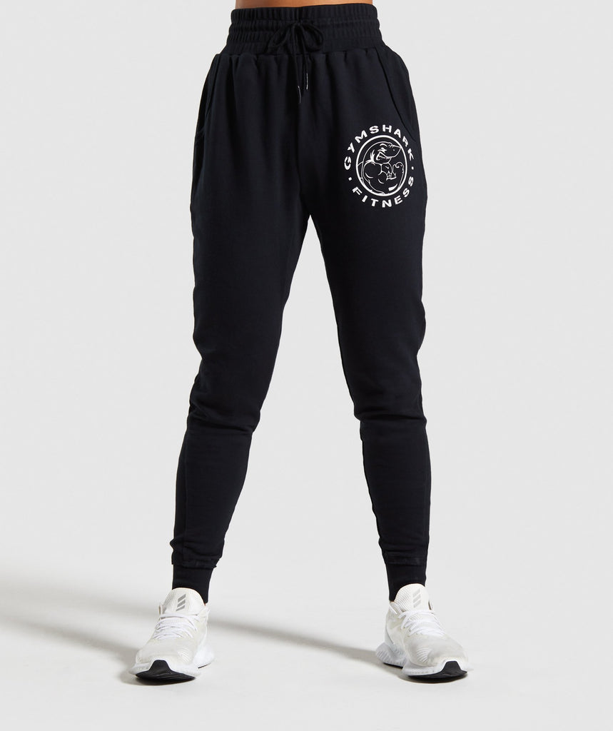 black workout joggers