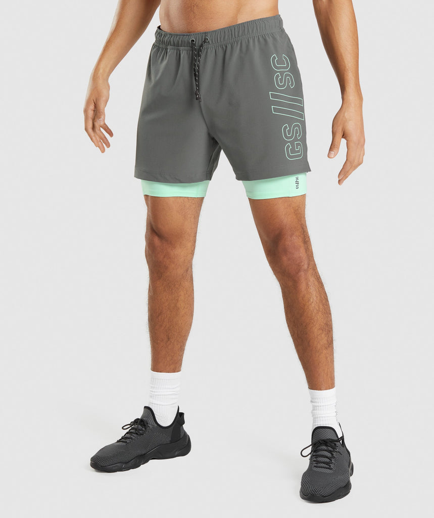 Gymsharksteve Cook Ranger Shorts Charcoal Grey Gymshark