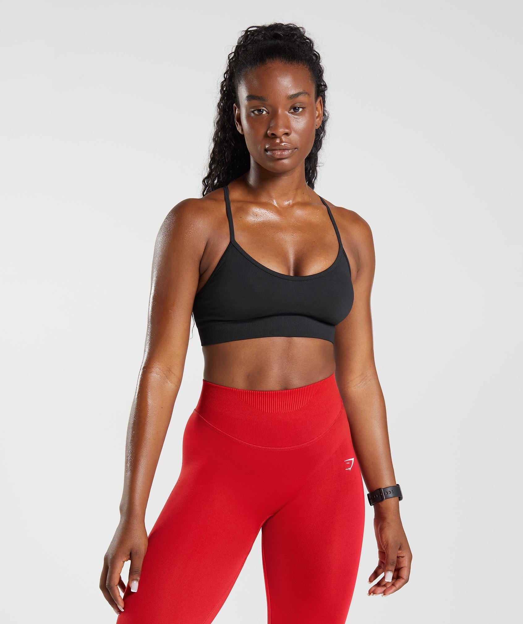 Gymshark Sweat Seamless Sports Bra - Black