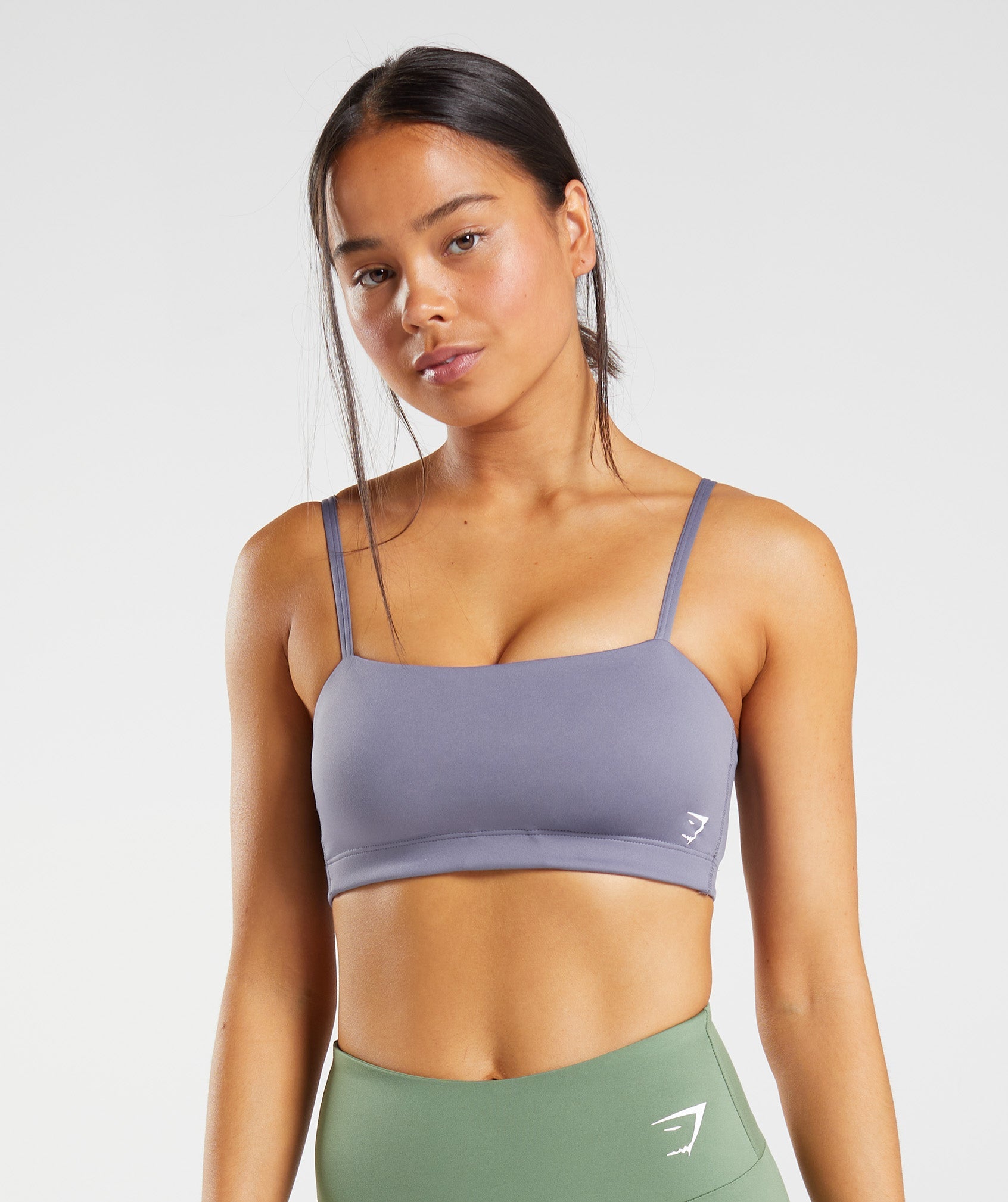 NEW Running Bare XS Sports Bra Strappy Push-Up Crop Top Blue