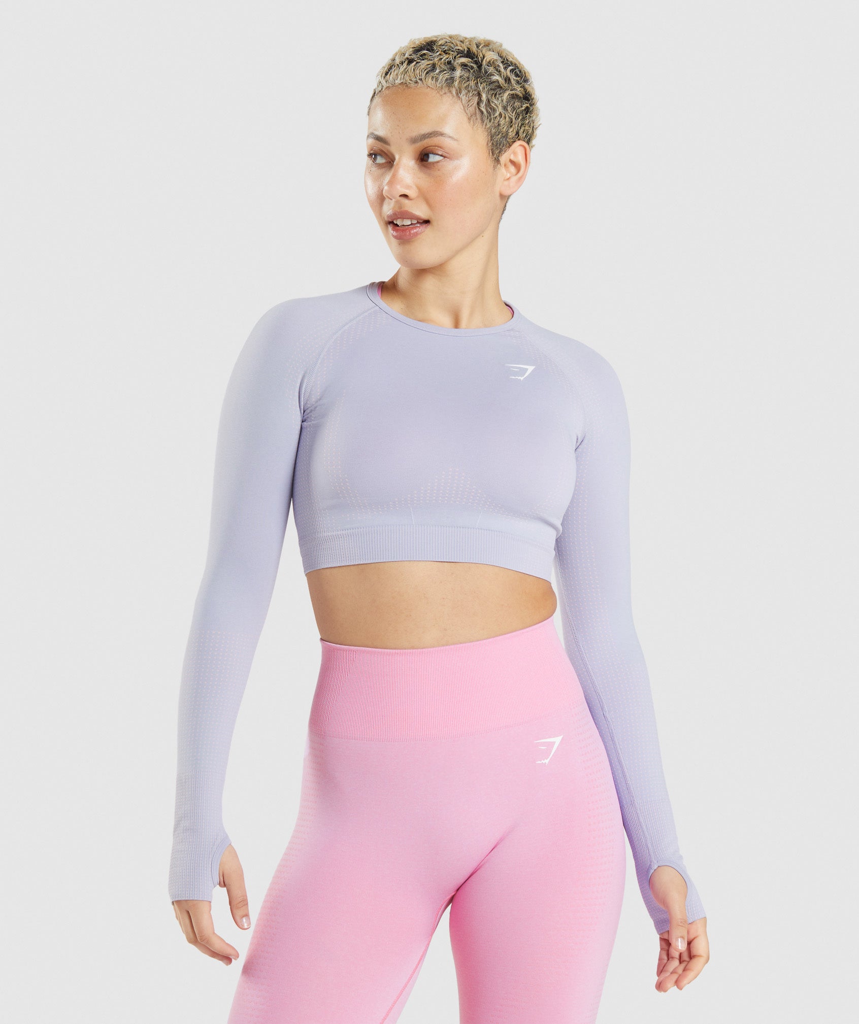 Gymshark, Tops, Gymshark Vital Seamless 2 Long Sleeve Crop Top Size  Medium