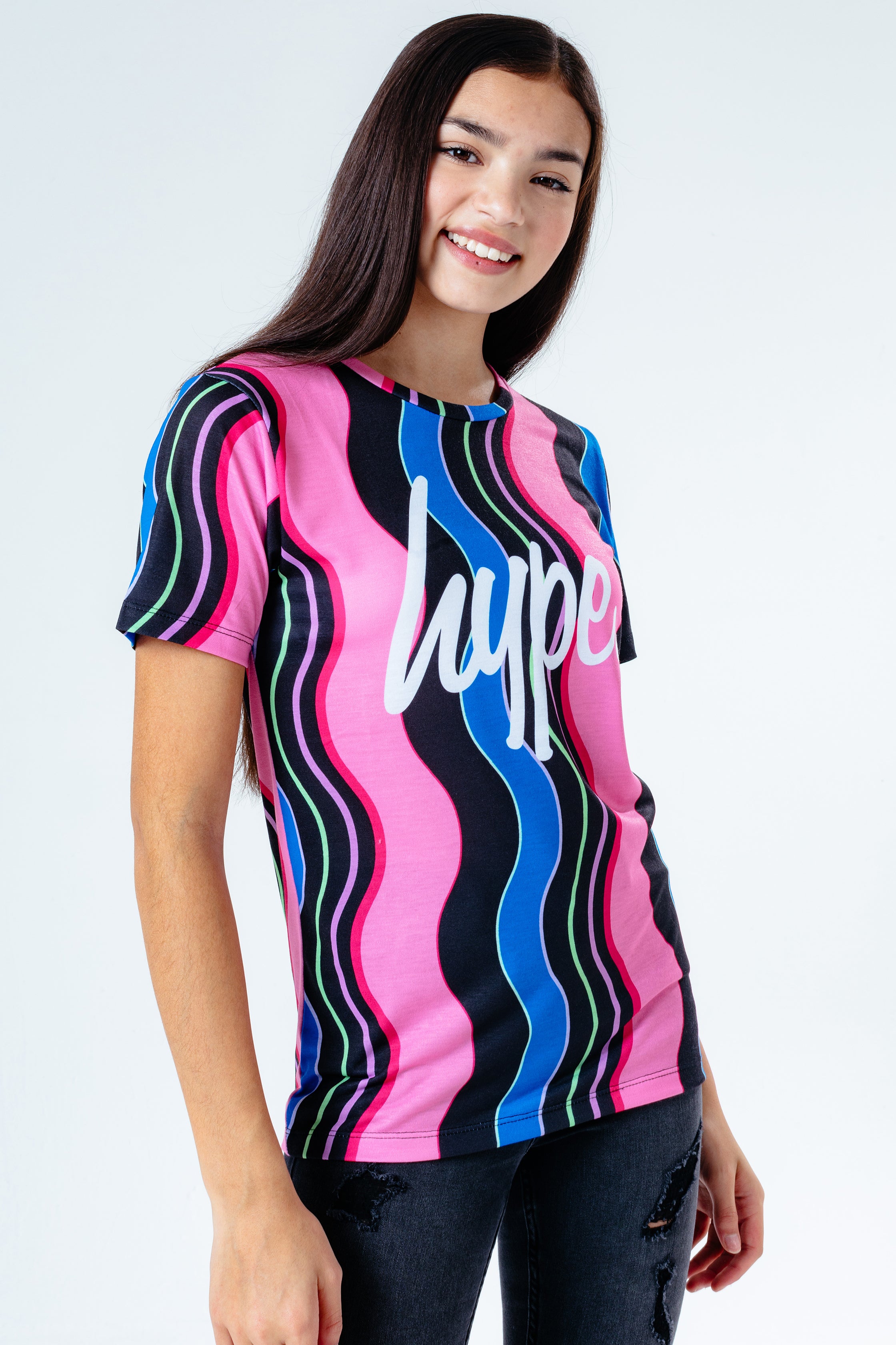 hype multi wavey girls t-shirt