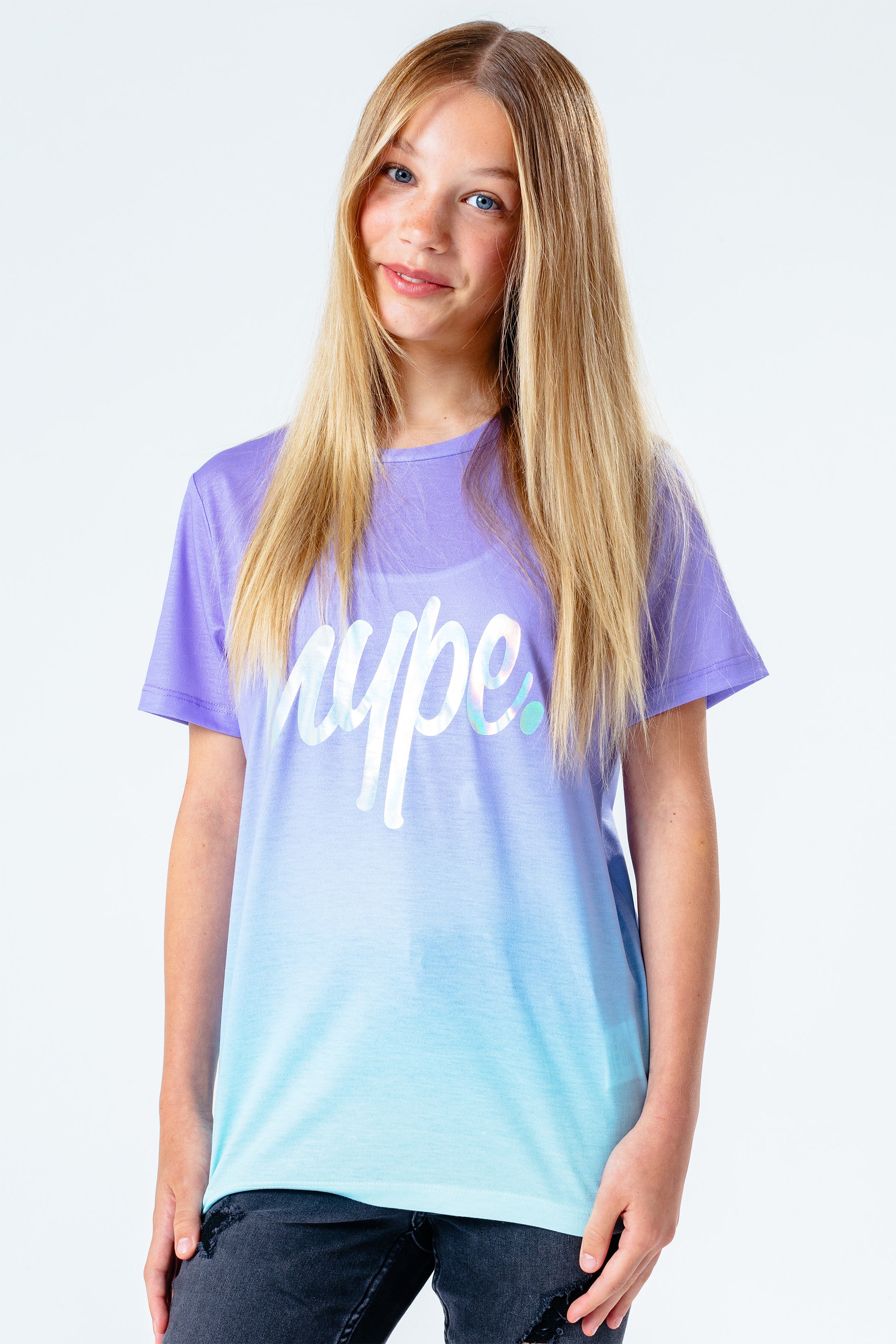 hype purple fade girls t-shirt