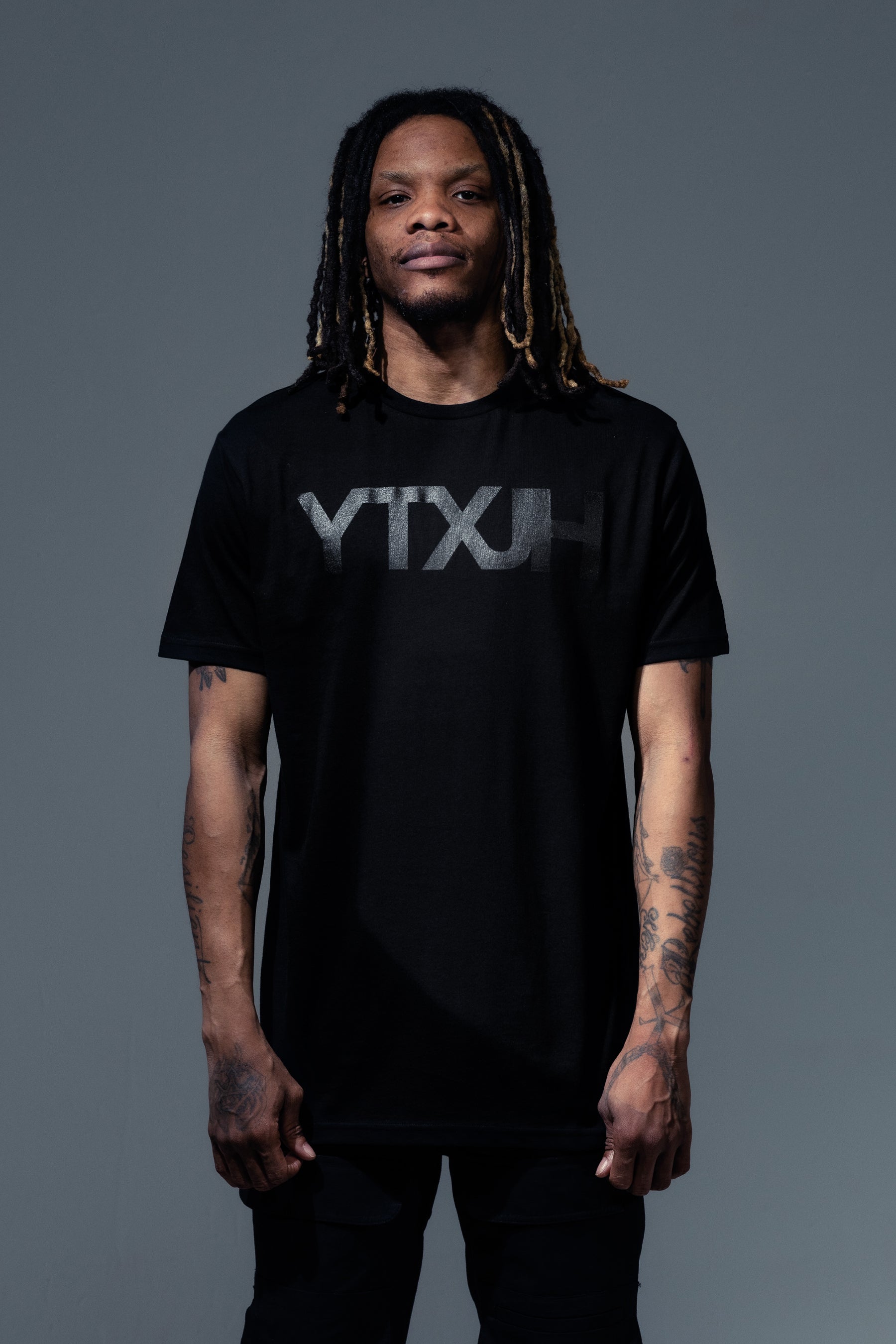 hype x youngs teflon black oversized mens t-shirt