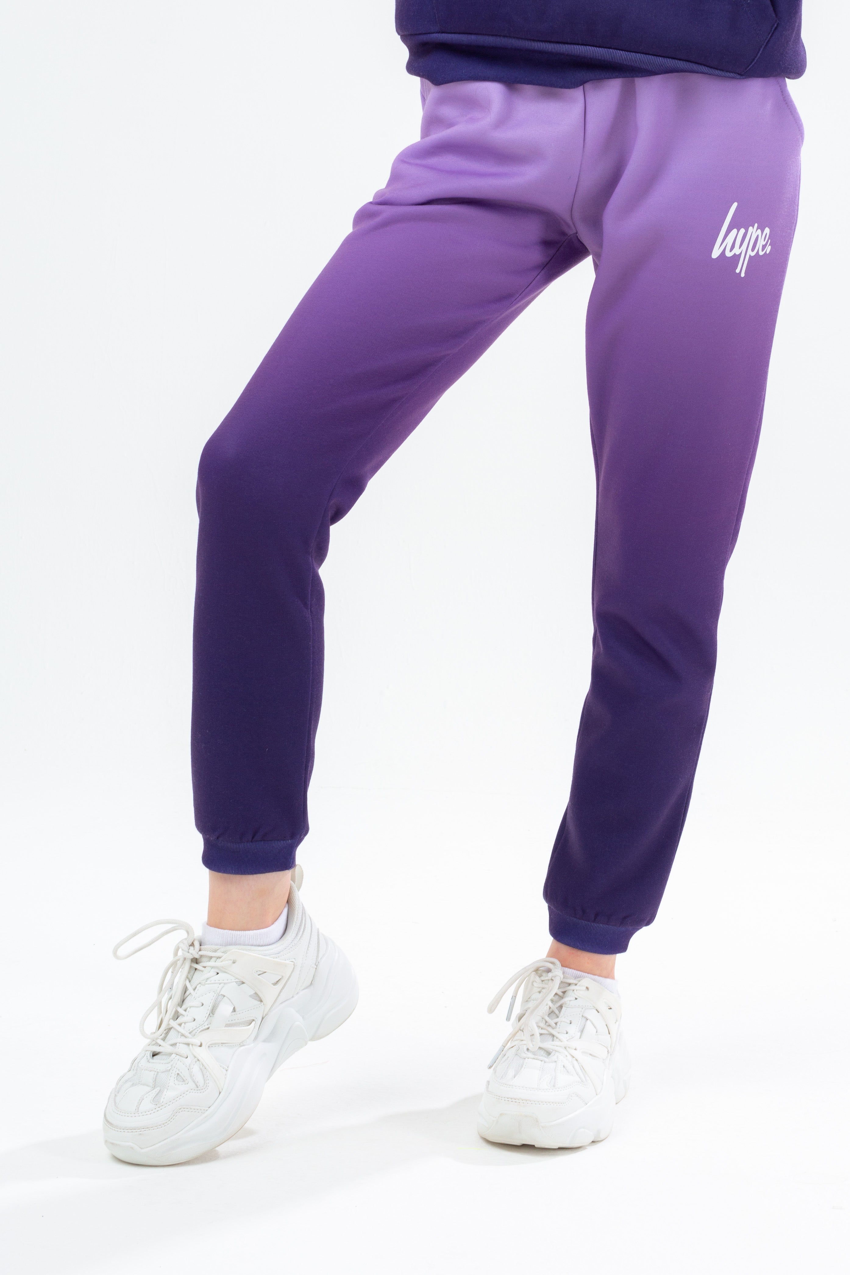 hype girls purple subtle fade joggers