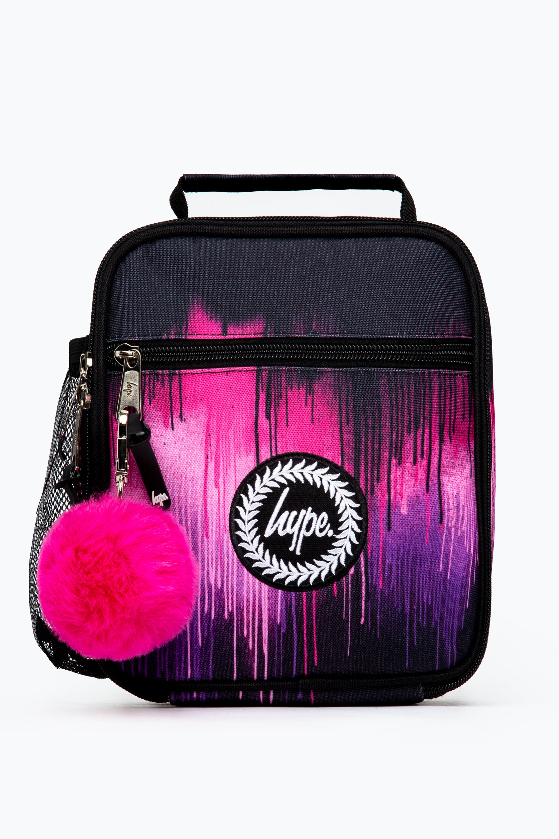 hype purple & pink drip lunchbox