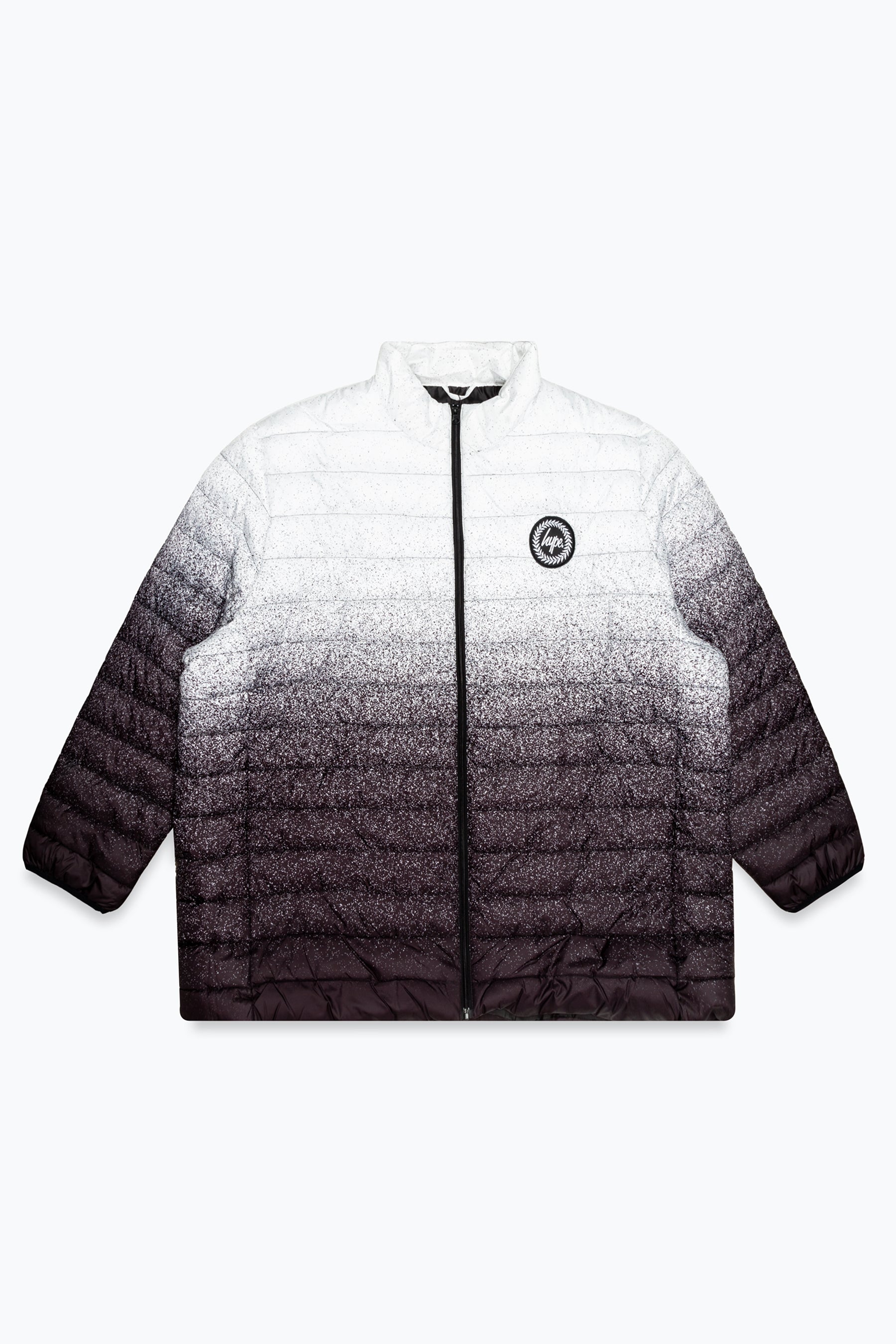 hype speckle fade mens puffer jacket