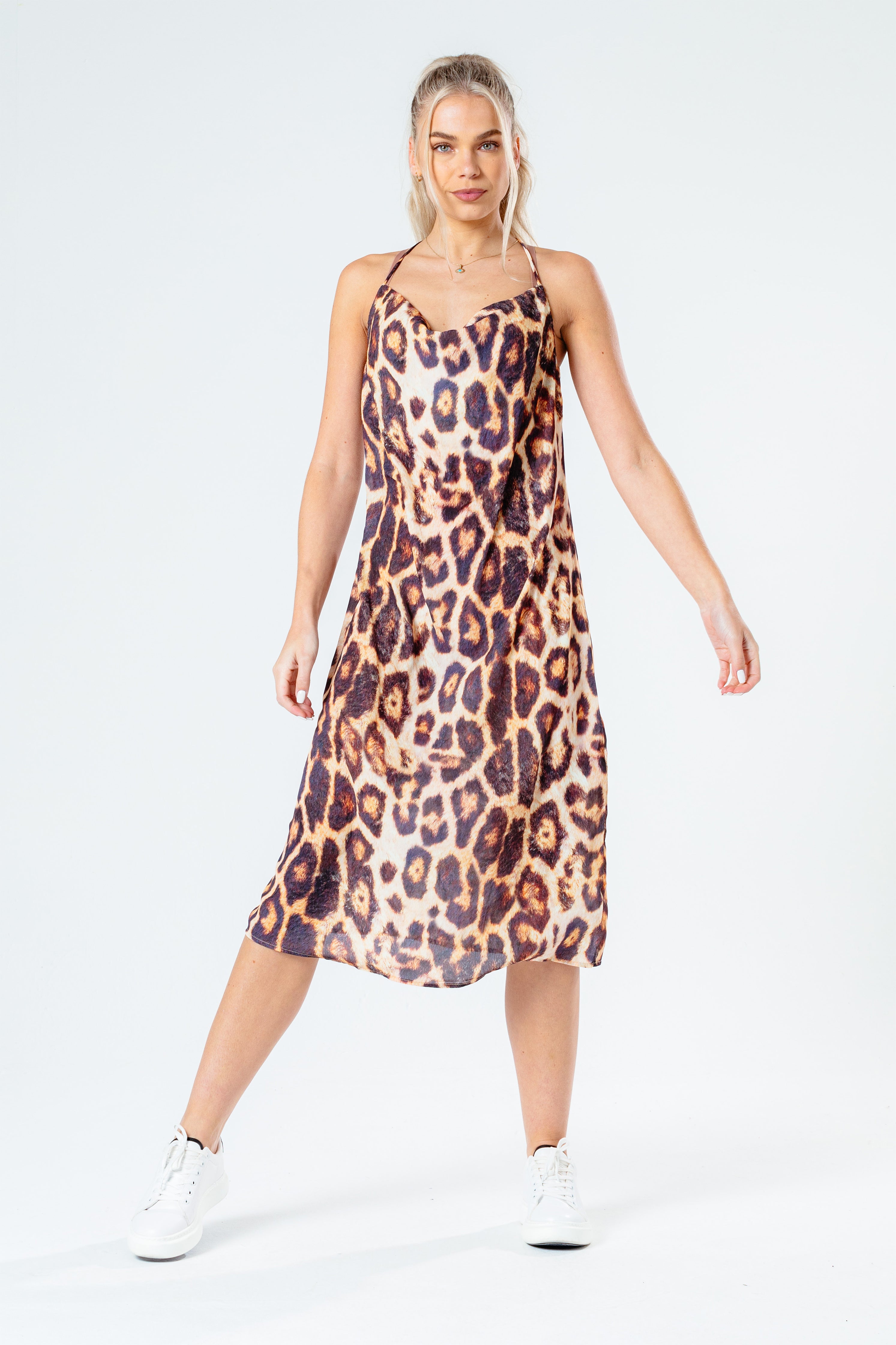 hype leopard women’s slip dress