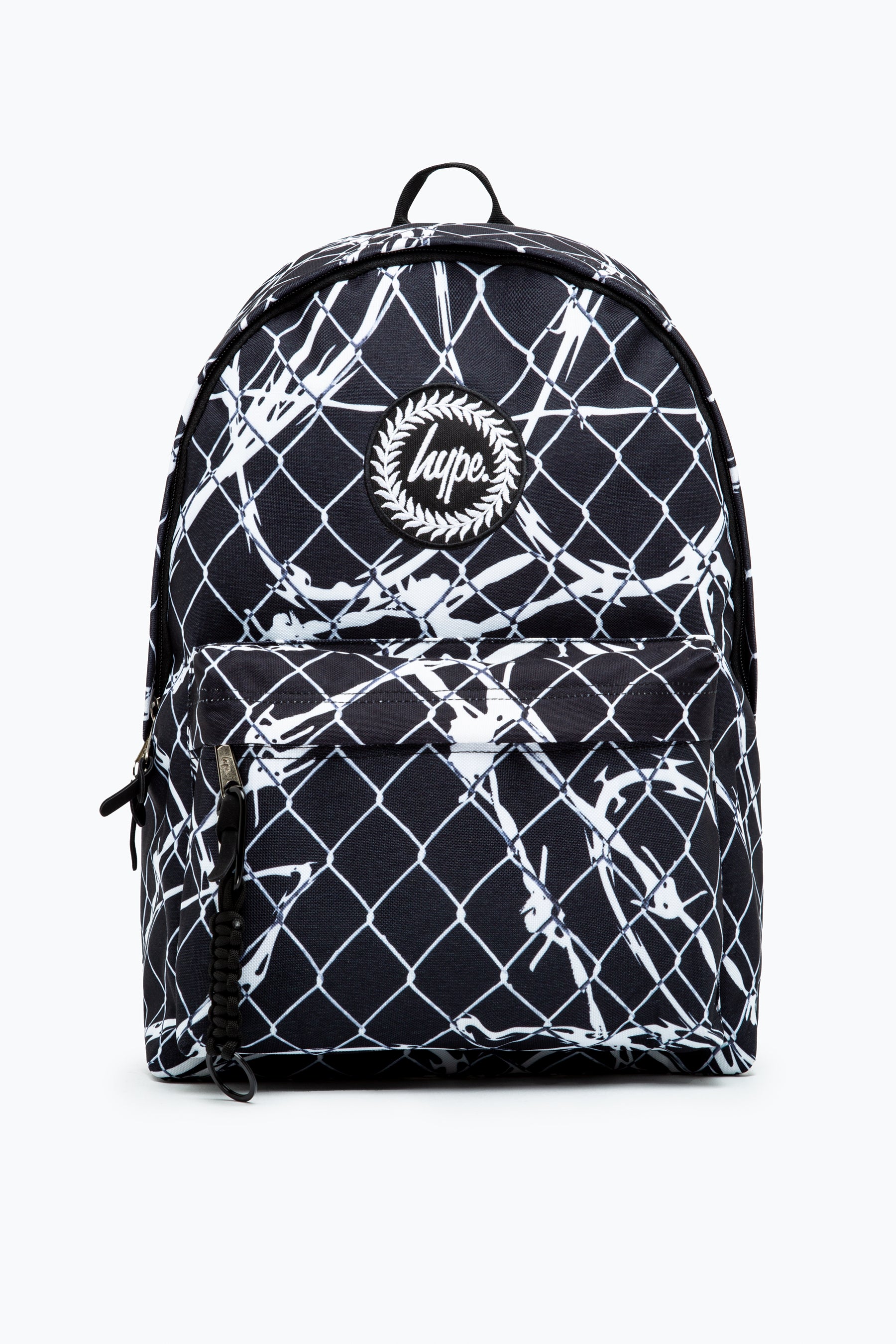 hype unisex black fence crest backpack