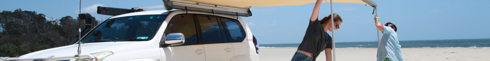 Secure your awning with its poles
