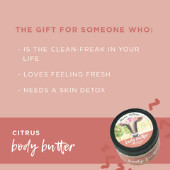 Citrus for the clean freak. citrus body butter natural tallow whip balm moisturizer