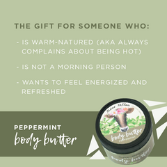 Peppermint for the warm natured person. peppermint tallow cream tallow balm