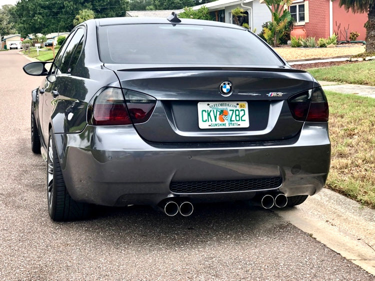 bmw e90 smoked tail lights