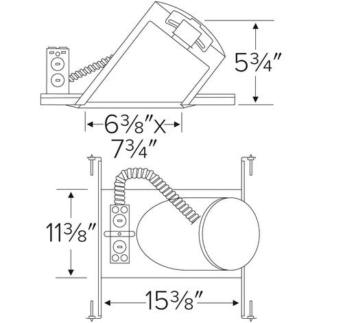 elco sloped ceiling housing