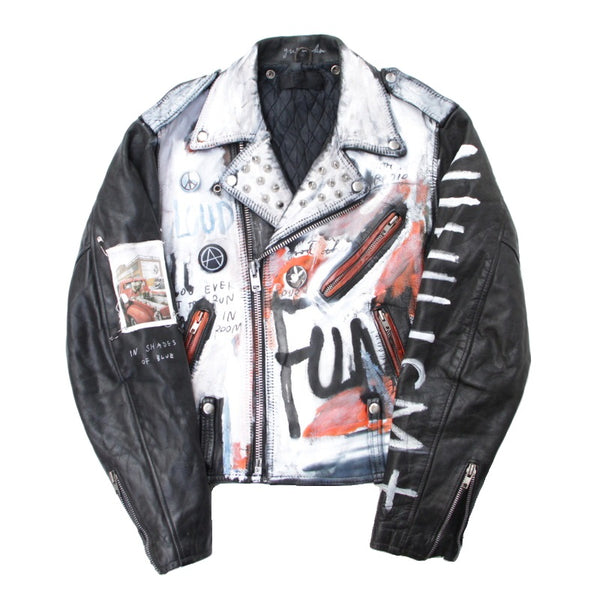 一点物ペイントジャケット】Paint Riders Jacket 現代アート