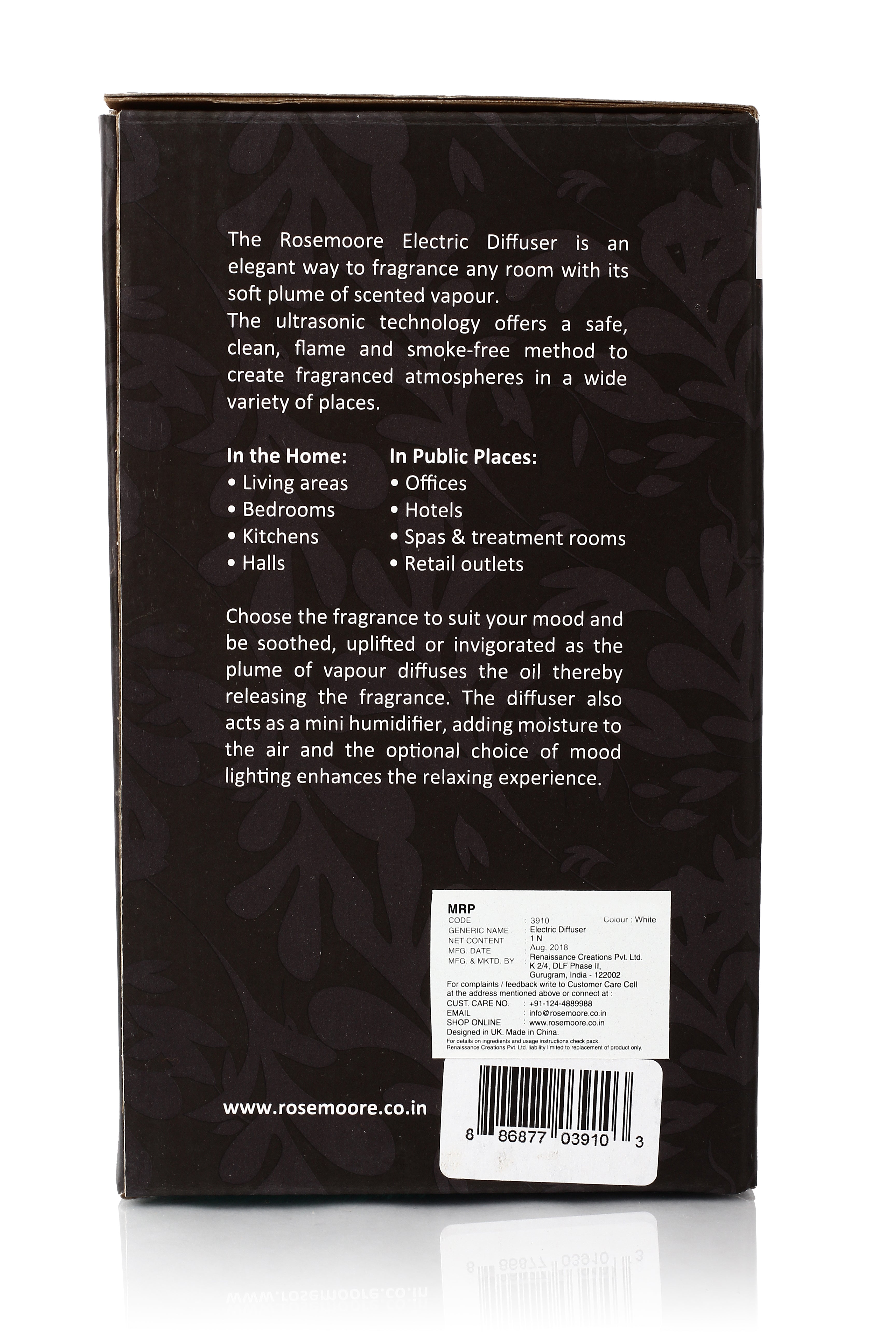 Rosemoore Indus Aroma Electric Diffuser (White)