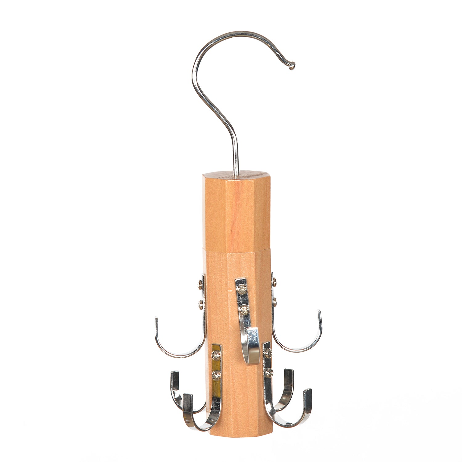 Belt Hanger with 8 Racks (Brown)