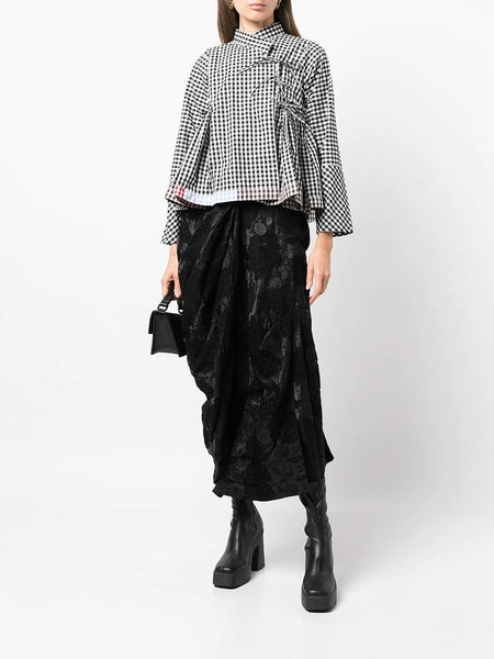 VIVIANO jaquard asymmetric skirt-connectedremag.com