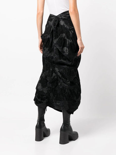 組み合わせ自由自在 VIVIANO jaquard asymmetric skirt - 通販 - www