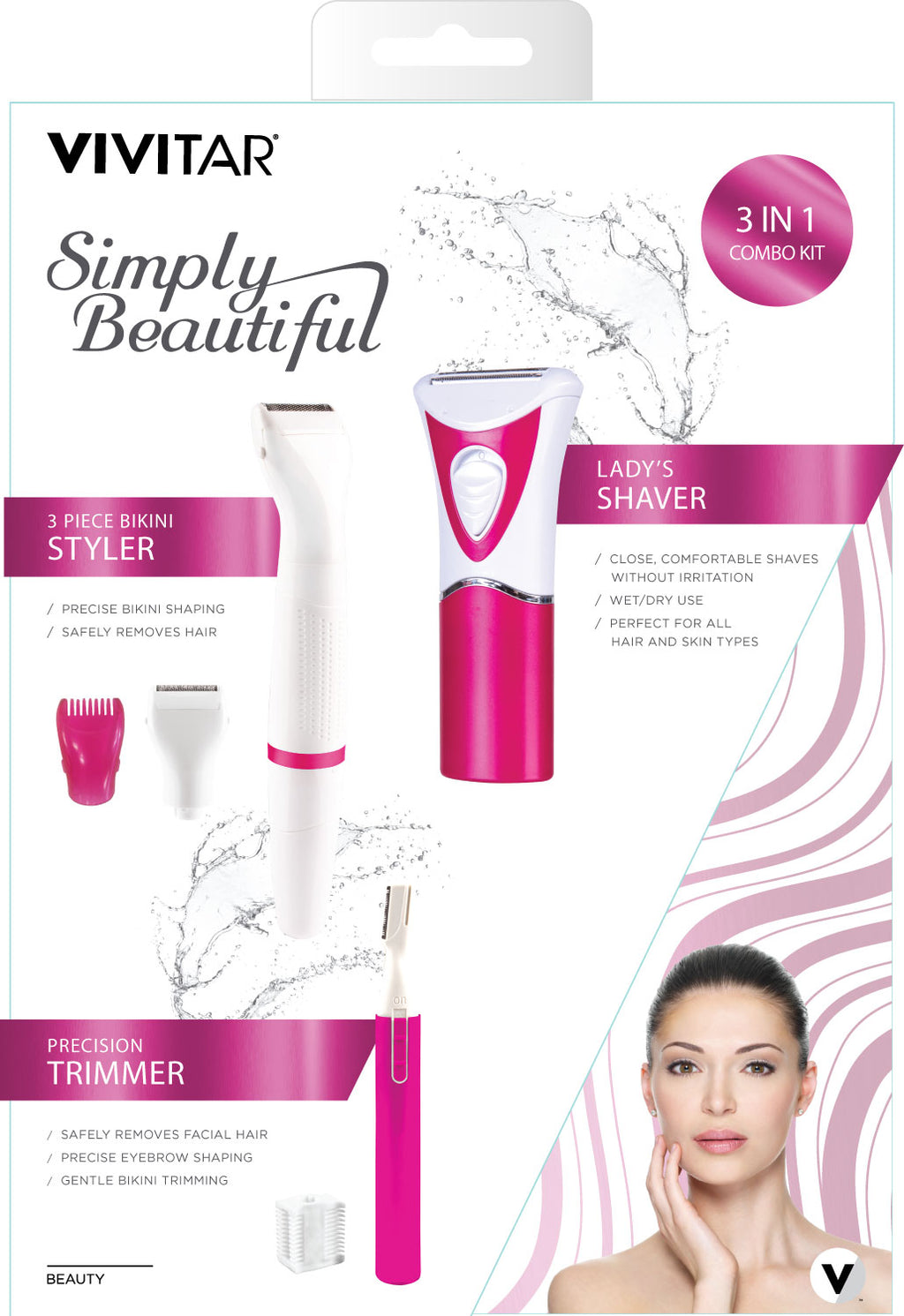 vivitar 3 piece bikini styler