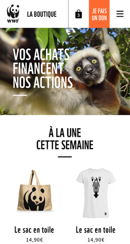 WWF - Homepage Mobile