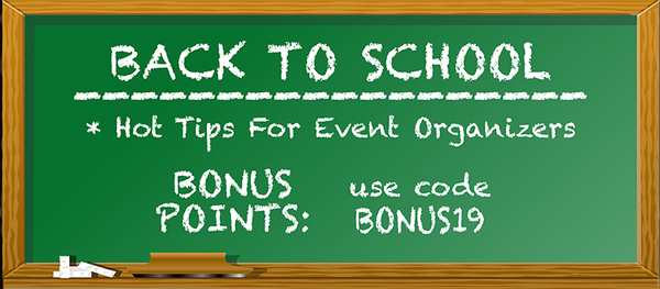 Back to School: Hot Tips For Events Organizers