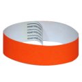 orange paper wristbands
