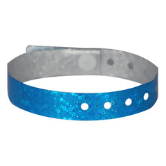 Blue Holographic Wristbands