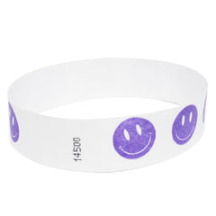 Happy Face Tyvek Wristbands