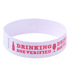 Drinking Age Verified Tyvek Wristbands